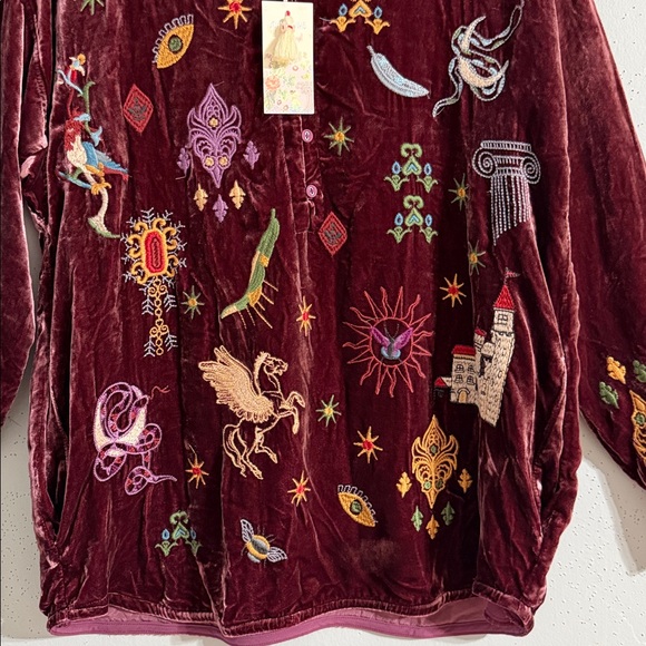 NWT Johnny Was Purple and Mauve Top. Belinda Tunic Sybill - Picture 4 of 12